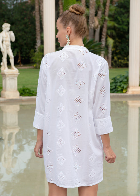 Tunikakleid Weiß 23F-808 C FRESH COTTON